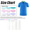 thumbnail image 3 of Sinleey Mens Quick Dry Short Sleeve T-shirt Contrast Color Turn-Down Collar Buttons Shirts for Tennis Gray 4XL, 3 of 3