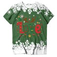thumbnail image 7 of Drie Christmas Oversized Shirts for Women Womens Tops Shorts Sleeve Shirts for Fall Vacation Plus Size Oversized Casual Tee 2025 Green,XXL, 7 of 7