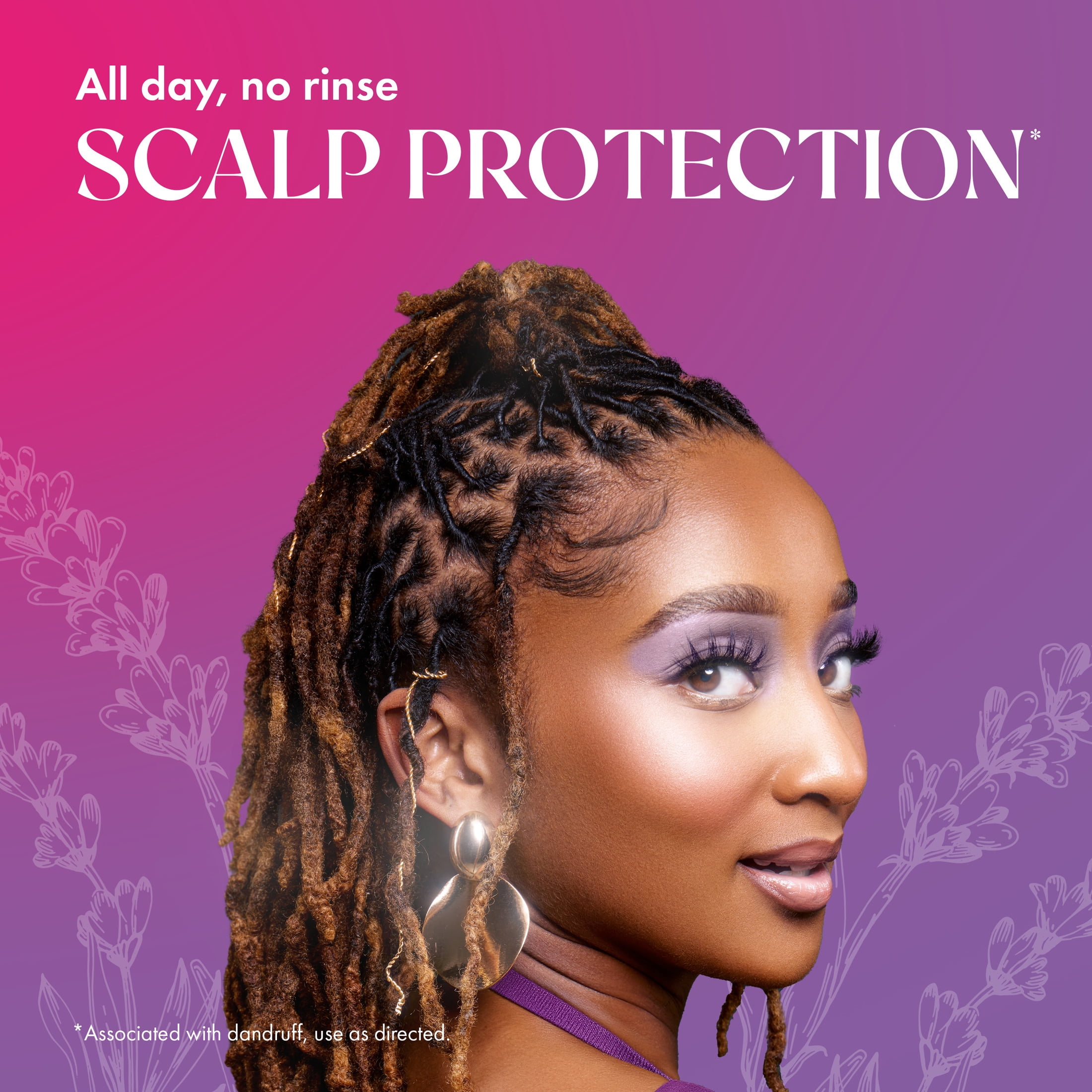 Mielle Lavender and Lychee Scalp Soothing Daily Refresher, with Zinc Pyrithione, Niacinamide, and Lavender Extract, 4 fl oz
