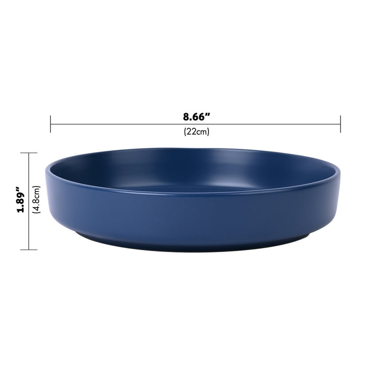 Hasamiyaki Japanese Porcelain Bowl - Blue Onion Pattern, 28.7 Fl Oz (800 Ml)
