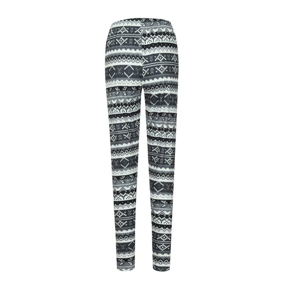 KHONTS High Waisted Novelty Christmas Holiday Print Leggings Soft Workout Sport Yoga Pants Dance Active Tights for Women Grey XL