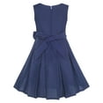 thumbnail image 2 of Girls Dress Color Block Contrast Bow Tie Everyday Party 12 Years, 2 of 5