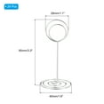 thumbnail image 2 of Uxcell Metal Place Card Holder Memo Clip Holder with Round Clasp 24 Pcs Silver Tone 3.3 Inch, 2 of 5