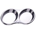thumbnail image 3 of GUOOL Metal Seasoning Plate Condiment Tasting Tapas Dish Appetizer Plate 2-Oval Double Oval, 3 of 7