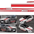 thumbnail image 1 of 5 Pcs Car Sticker, Vinyl Body Hood Sticker Car Racing Stripe Stickers, Cars Vinyl Bumper Sticker (Red), 1 of 5