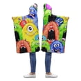 thumbnail image 2 of ASHLEIGH Funny Colorful Wearable Hooded Blanket 40x50 inches Toddler Kid Baby Boys Girls Throw Polar Fleece Blankets Wrap, 2 of 2