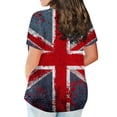thumbnail image 3 of Patlollav July 4Th Tshirt For Women Plus Size Short Sleeve Tops Usa Flag Graphic Print Blouses Independence Day Plus Size Tee Shirt, 3 of 6