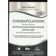thumbnail image 2 of Luis Arraez 2023 Topps '22 Silver Slugger Award Winners Patches Gold #SSPLA, 2 of 2