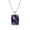 Capricorn, variant on Zodiac Sign Necklace for Men Women Couples Square Astrology Celestial Constellation Horoscope Spirit Pendant Bead Chain Black Stainless Steel Simple Jewelry Taurus