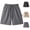 Black, variant on Men's Solid Color Sports Fitness Training Breathable Shorts Pockets Cropped Pants Black M