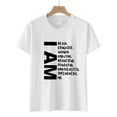thumbnail image 3 of T Shirts Women I Am Black Educated Woman Letter Print Tshirts Black History Month Gift Tee Tops, 3 of 3