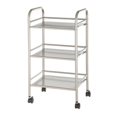 Mainstays Rolling Cart in Satin Nickel Finish - CAI0169G