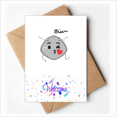 thumbnail image 1 of Air Fly Kiss Lovely Head Expression Welcome Back Greeting Cards Envelopes Blank, 1 of 3