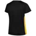 thumbnail image 3 of Women's-Profile  Black Pittsburgh Pirates Glitter Raglan V-Neck T-Shirt, 3 of 3