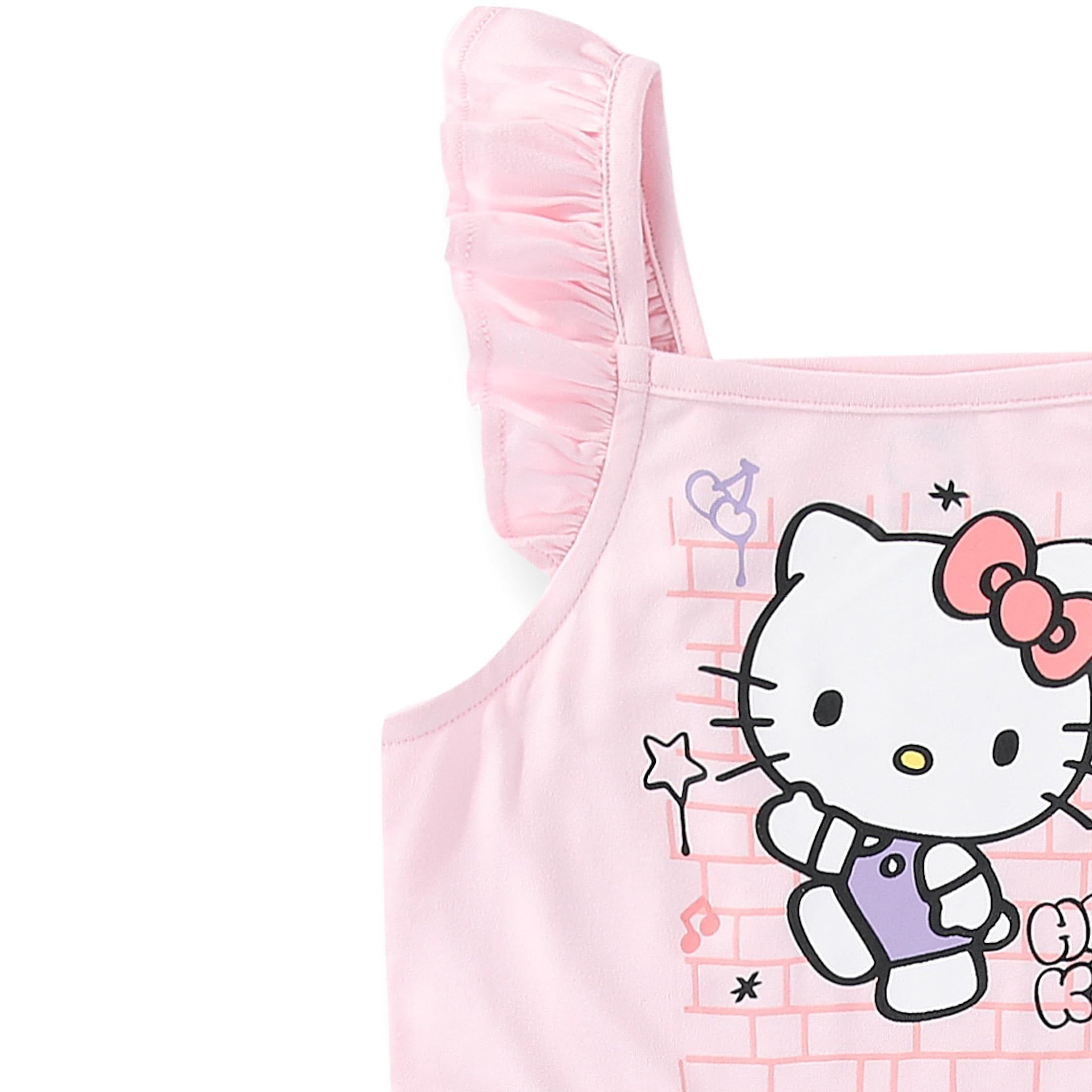 Sanrio Hello Kitty Two Girls Dresses for (Girls), 2 Pack, Sizes 2T-8