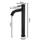 thumbnail image 4 of Matte-Black Bathroom Faucet Minimalist Hot Cold Water Sink Mixer Tap Deck Mount Stainless Steel Basin Faucet Single Hole Tapware, 4 of 11