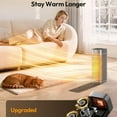 thumbnail image 5 of Space Heaters for Indoor Use, Portable Electric Heater with tat, 1500W PTC Ceramic Room Heater with Remote, 5 Modes, 60° Oscillating, 12H Timer Fast Heating Bedroom Office Bathroom Home, 5 of 5
