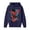 Navy, variant on Youth Superhero Team Graphic Hoodie, Long Sleeve Pullover Fleece Costume Outwear for Holiday Gift and Party, Gray, 160