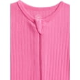 thumbnail image 3 of Wonder Nation Organic Cotton Baby Unisex Zip Front Footed Sleep N Play Pajamas, 3-Pack, Sizes Preemie-6/9 Months, 3 of 4