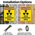 thumbnail image 3 of High Radiation Area With Symbol OSHA Caution Radiation Aluminum Sign 24 Inch x 18 Inch - 5 Pack, 3 of 8