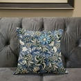 thumbnail image 5 of Amrita Sen Designs  20 x 20 in. Flying Floral Paisley Suede Zippered Pillow with Insert - Grey, Green & Beige, 5 of 5