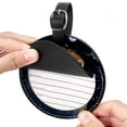 thumbnail image 2 of Leo Constellation 2Pcs PU Leather Round Luggage Tags with Privacy Cover and Name ID Tag for Suitcase, Handbags, Backpacks, School Bags, 2 of 6