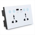 thumbnail image 1 of Enchufe Universal UE Reino EE. UU. Tuya WiFi Interruptor de Enchufe Inteligente con Puerto USB y Tipo C Salida Smart Life, 1 of 5