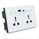 thumbnail image 1 of Enchufe Universal UE Reino EE. UU. Tuya WiFi Interruptor de Enchufe Inteligente con Puerto USB y Tipo C Salida Smart Life, 1 of 8