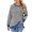 Black, variant on Womens Trendy Sweatshirts Striped Oversized Sweatshirt Crew Neck Shirt Casual Pullover Y2K Clothes M
