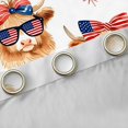 thumbnail image 4 of Manfei Cute Highland Cow Kitchen Curtains,American Flag Bowtie Black Out Curtains Pack of 2 (42x63 Each),Brown, 4 of 7