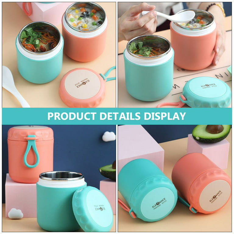 430ML Stainless Steel Insulated Lunch Box Bento Food Soup Storage Container