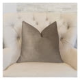 thumbnail image 2 of Plutus Caf au lait Brown and Beige Luxury Throw Pillow - Double sided 20" x 26" Standard, 2 of 3