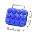 thumbnail image 2 of Harpily Clearance Pantry Organization and Storage Outdoor Portable Eggs Plastic Container Holder Egg Storage Box Handle Case Egg Box Household Egg Tray, 2 of 3