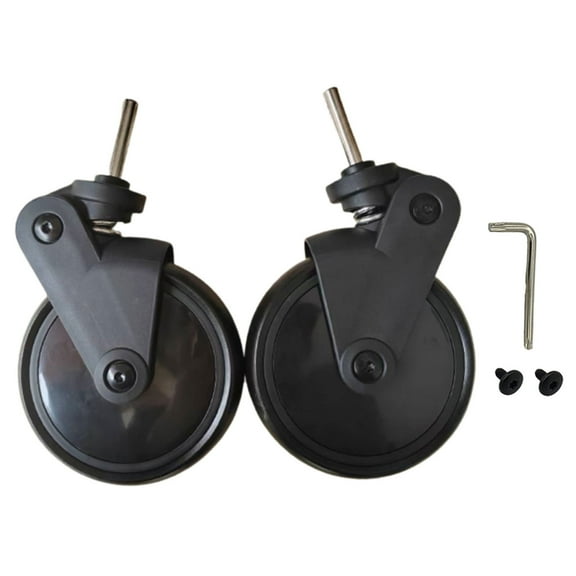 COOLHOOD Upgraded Baby Strollers Rubber Wheels Replacement Baby Strollers Front/Back Wheels Accessories for Carriage
