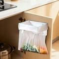 thumbnail image 2 of Foldable Wall Mounted Holder Space Saving Hanging Garbage Rack For Kitchen Cabinet And Bathroom Door, 2 of 4