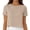 Khaki, variant on Summer Crop Tops Reversible Plus Size Crew Neck Loose Short Sleeve Tshirts Button Up Beach Casual Shirts (2XL, Red)
