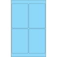 thumbnail image 1 of 4 x 6 in. Fluorescent Pastel Blue Rectangle Laser Labels - Pack of 400, 1 of 1