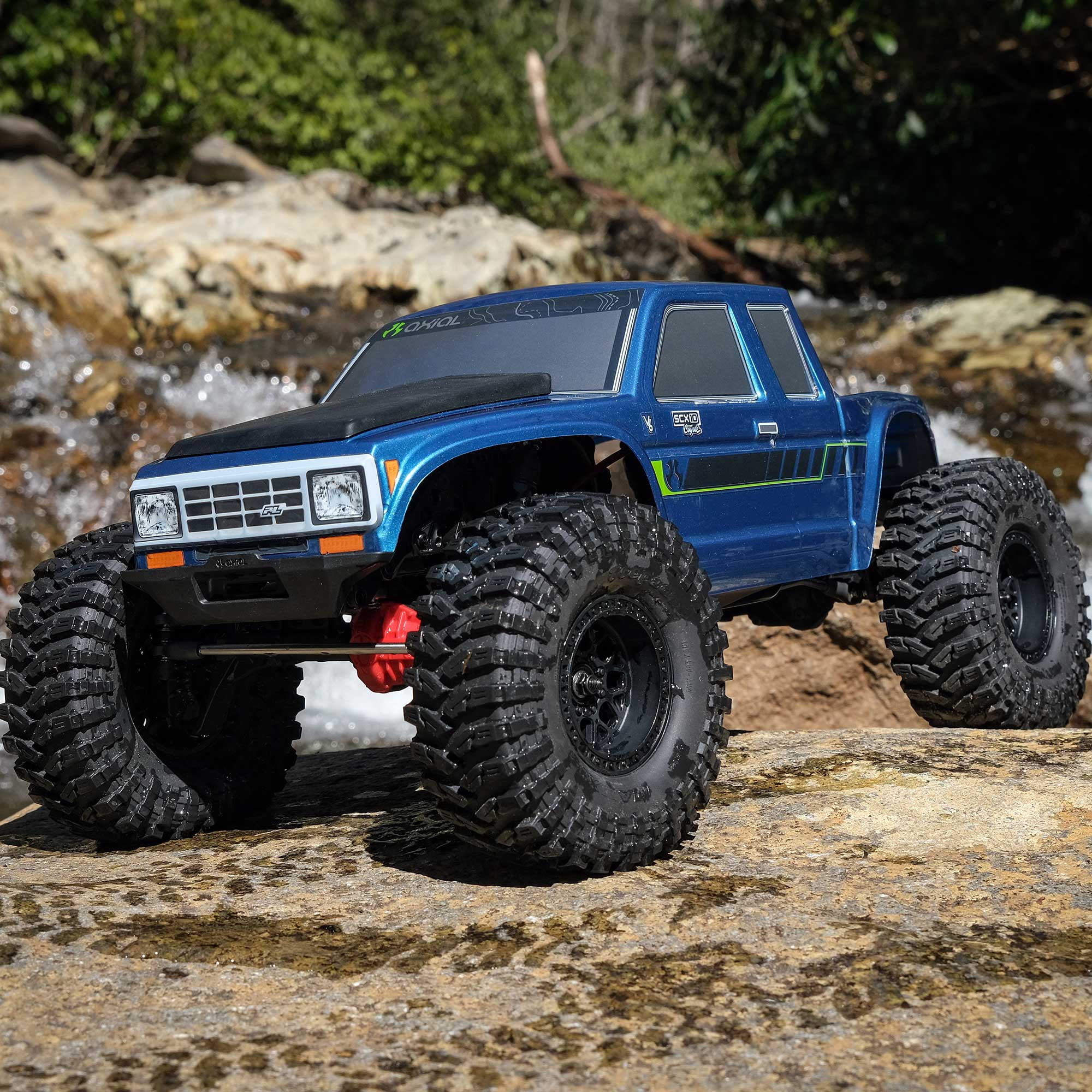 Axial 1/10 SCX10 III Coyote 4X4 RTR Brushed Rock Crawler Blue AXI-2036T2
