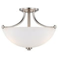 thumbnail image 2 of Nuvo 60-5017 - Bentley - 3 Light Semi Flush w/ Frosted Glass, 2 of 2