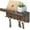 Brown, variant on Rebee Vision Key Holder Wall Mount - Stylish Key Holder for Wall with Shelf & 7 Hooks (Black, 12inch)