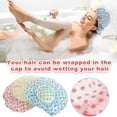 thumbnail image 5 of Song Yu Reusable Waterproof PEVA Shower Cap 28 cm Pink, Blue, Green (18 Pack), 5 of 7