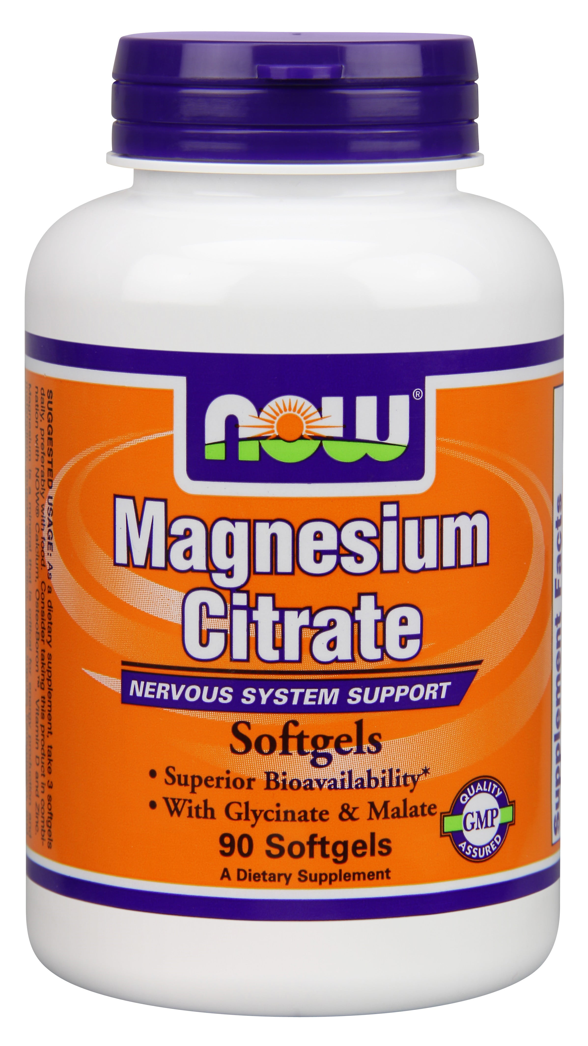 Magnesium Citrate 180 Softgels by NOW Foods **Free Shipping** 