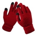 thumbnail image 2 of Winter Gloves for Women and Men Winter Gloves Touchscreen Gloves for Women Cold Weather Fashion Knit Mittens Warm Winter Gloves Elastic Knit Gloves, 2 of 4