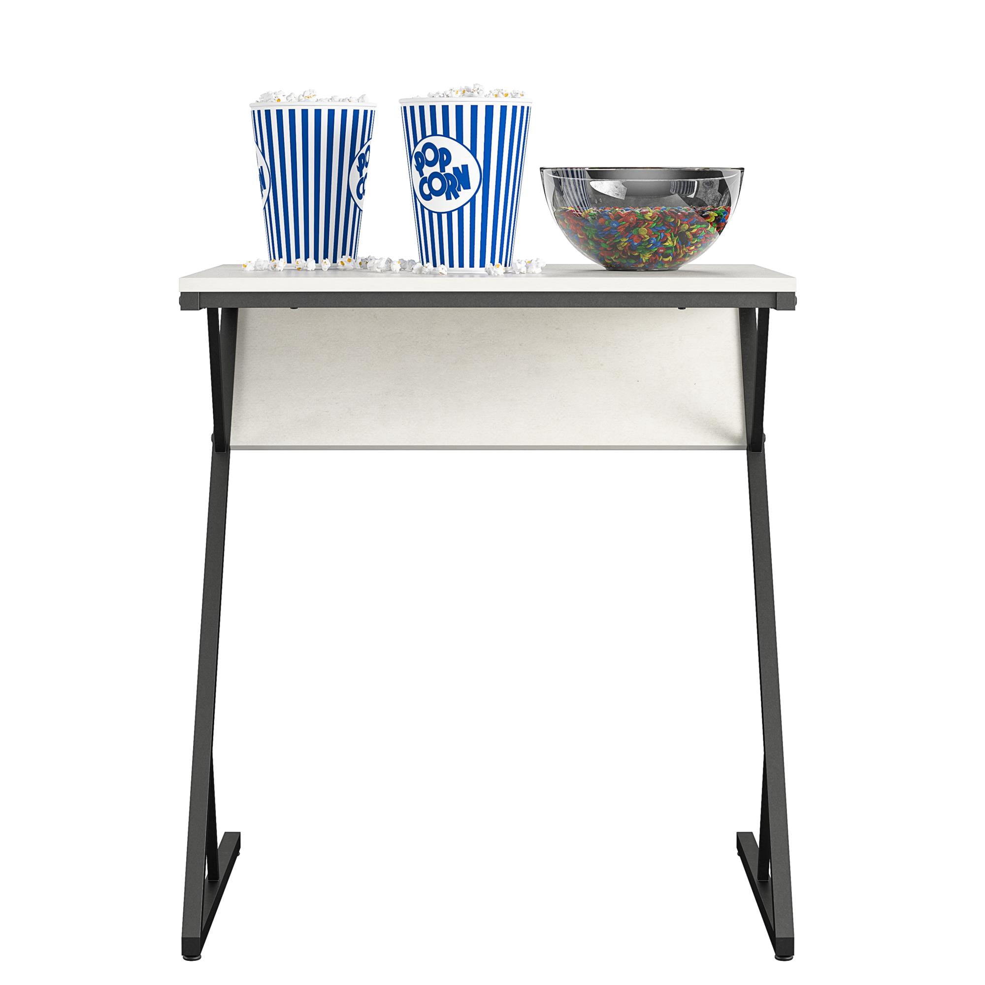 Novogratz Regal Laptop Couch Desk & Accent Table, Plaster/Gunmetal