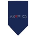 thumbnail image 2 of Adopted Rhinestone Bandana Navy Blue Small, 2 of 3