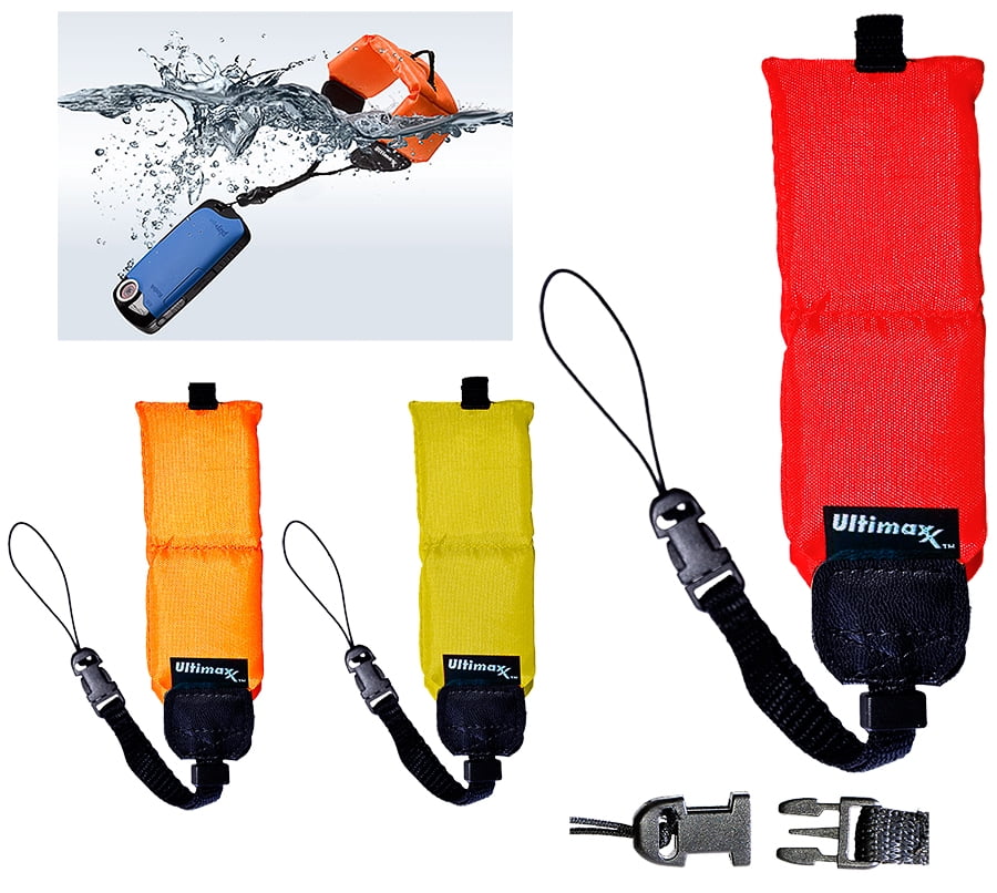 Floating Wrist Strap for Digital Cameras Bright Orange for High Visiablity x 2