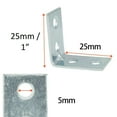 thumbnail image 3 of Cogfs 12 Pcs Small L Shape Metal 1\" Corner Drawer Shelf Wall Bracket, 3 of 8