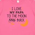 thumbnail image 4 of Inktastic I Love My Papa to the Moon and Back Boys or Girls Baby T-Shirt, 4 of 5