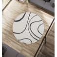 thumbnail image 6 of United Weavers Celestial Raziel Contemporary Abstract Round Area Rug, Smoke, 7'10" x 7'10", 6 of 6