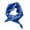 Blue, variant on Small Triangle Neck Scarf for Women with Buckle Closure Soft Fleece Winter Warm Neck Wrap for Cold Weather